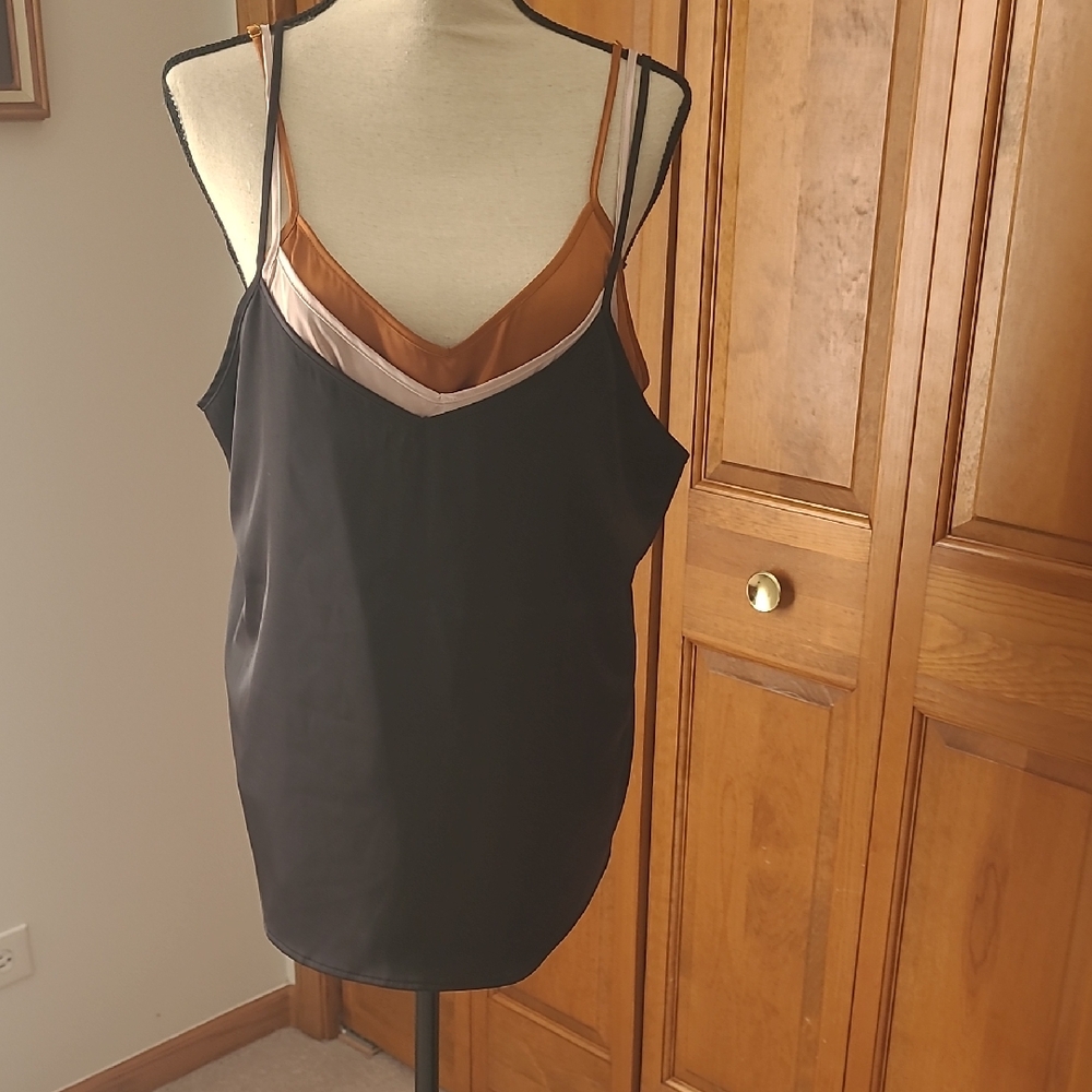 Elegant Black and Brown Women's Tank Top